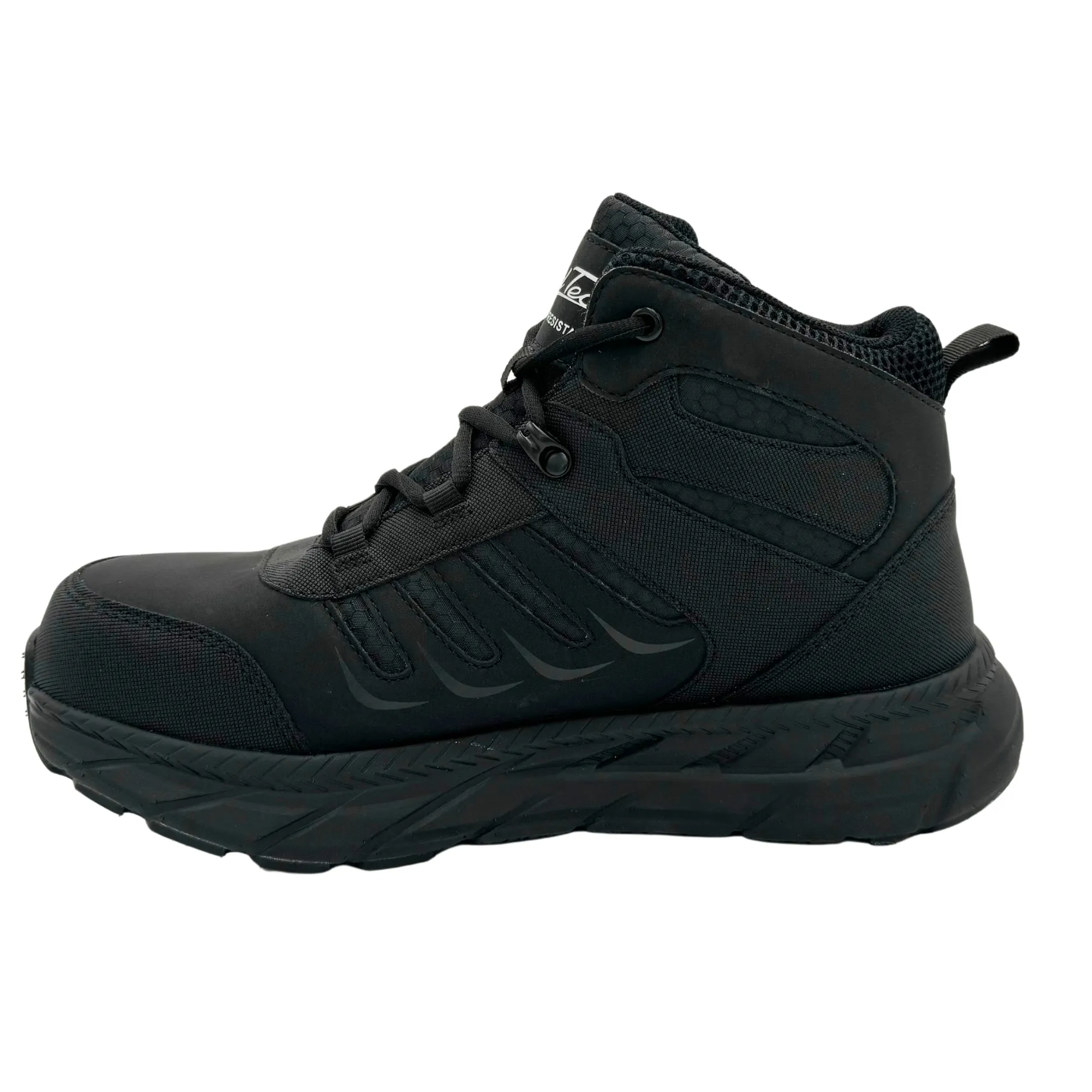 ULTRALIGHT: MEN'S 6" WORK BOOT: BLACK 9258PR [CARBON NANO SAFETY TOE, WATERPROOF, PUNCTURE RESISTANT, SLIP RESISTANT]