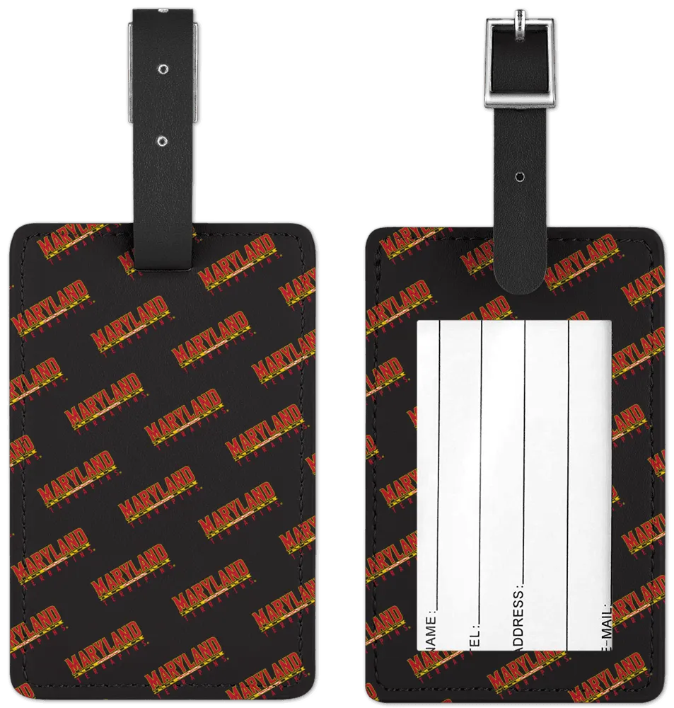 UMD Athletic Logo Pattern / Luggage Tag