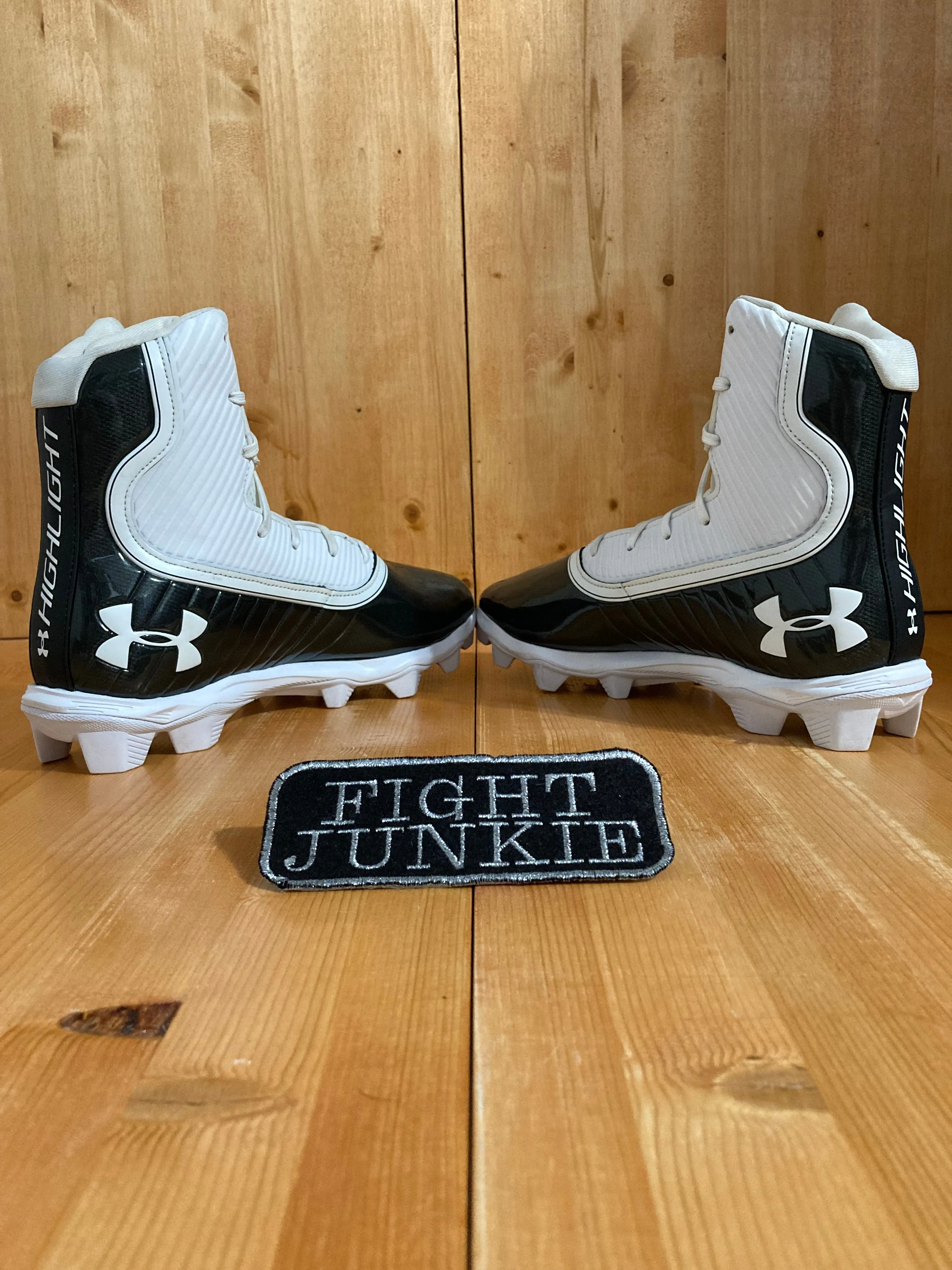 UNDER ARMOUR HIGHLIGHT RM Men's Size 10.5 Football Cleats White 3021197-003