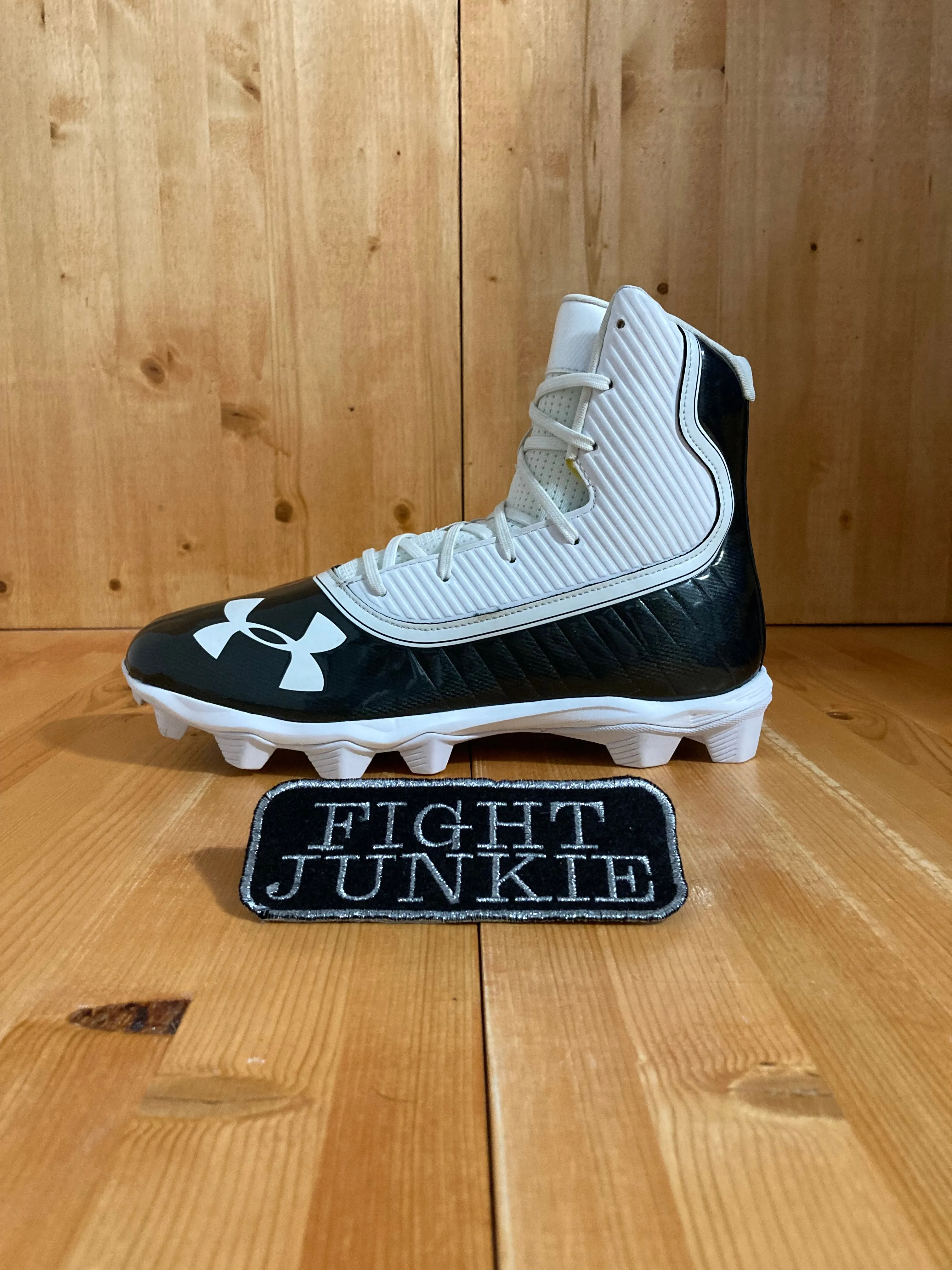 UNDER ARMOUR HIGHLIGHT RM Men's Size 10.5 Football Cleats White 3021197-003
