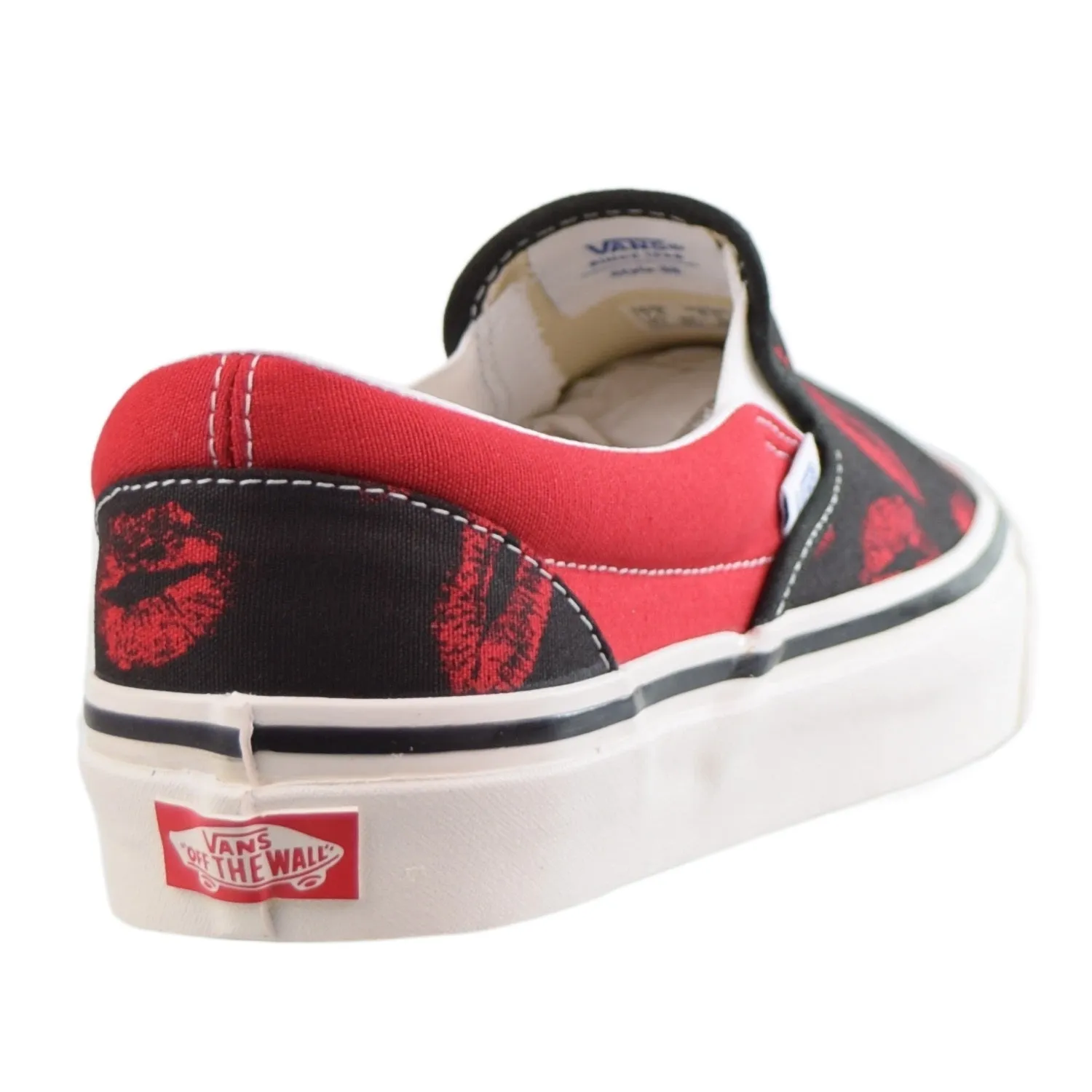 Vans Classic Slip-On 98 DX Anaheim Factory Men's Shoes Black-Red Hot Lips