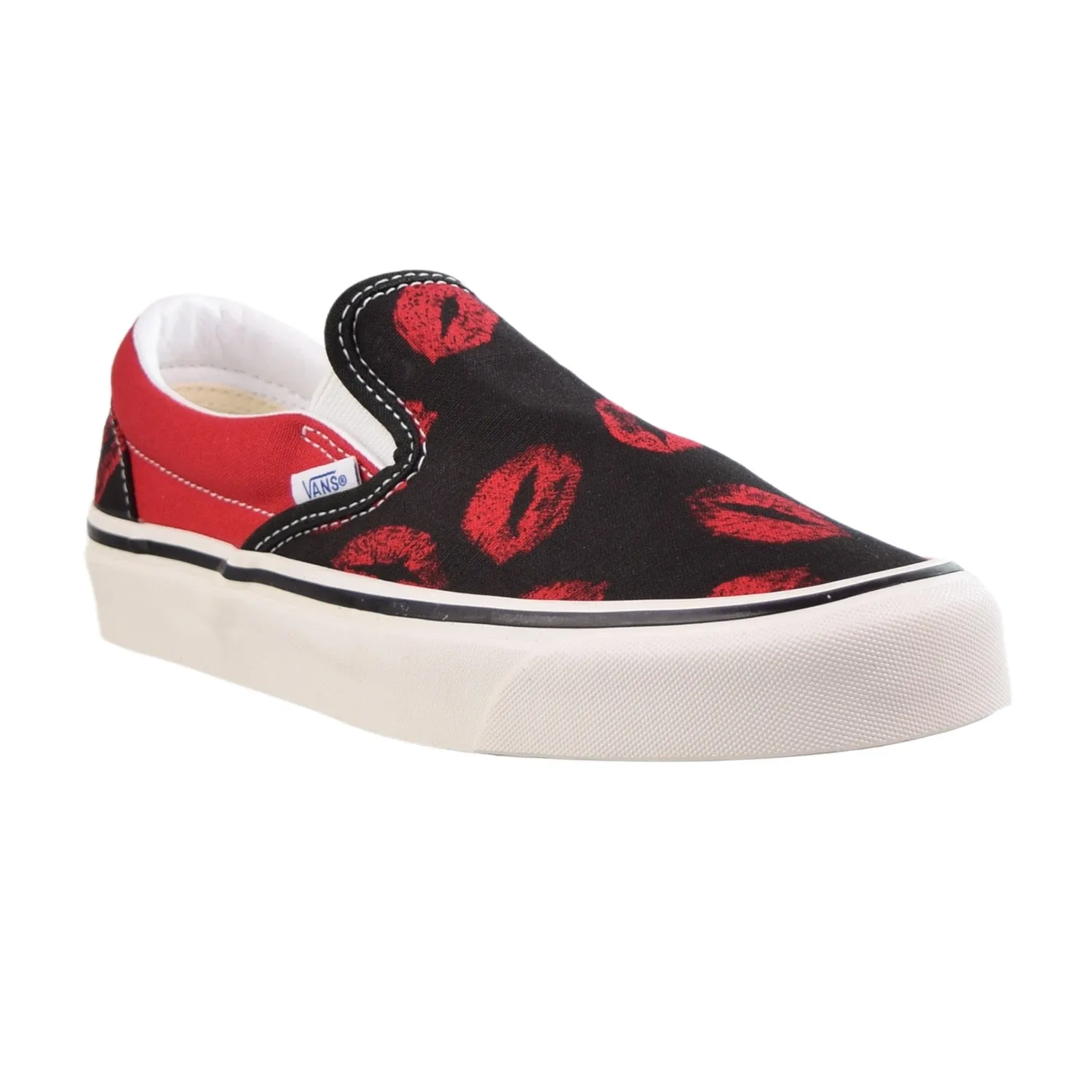 Vans Classic Slip-On 98 DX Anaheim Factory Men's Shoes Black-Red Hot Lips