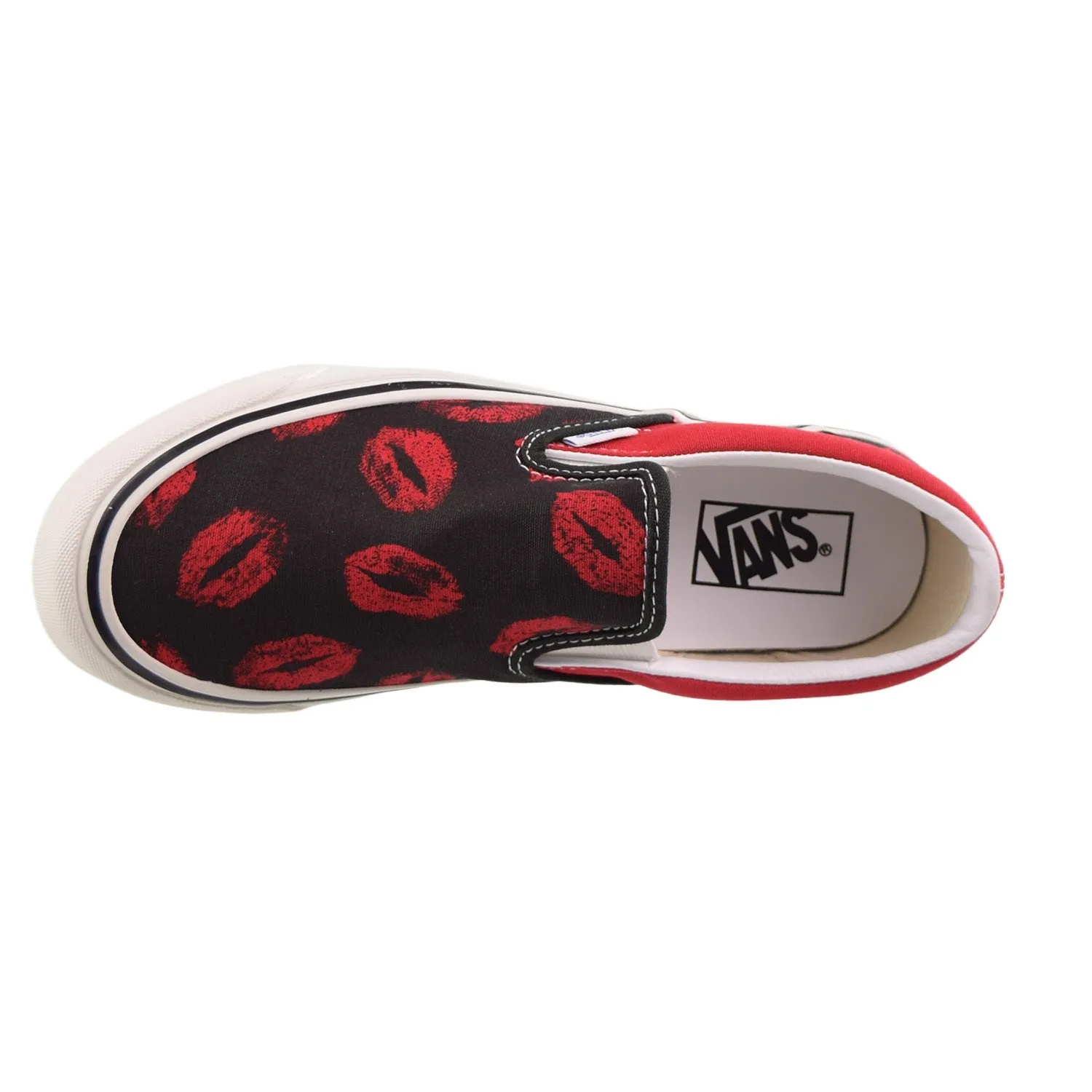 Vans Classic Slip-On 98 DX Anaheim Factory Men's Shoes Black-Red Hot Lips