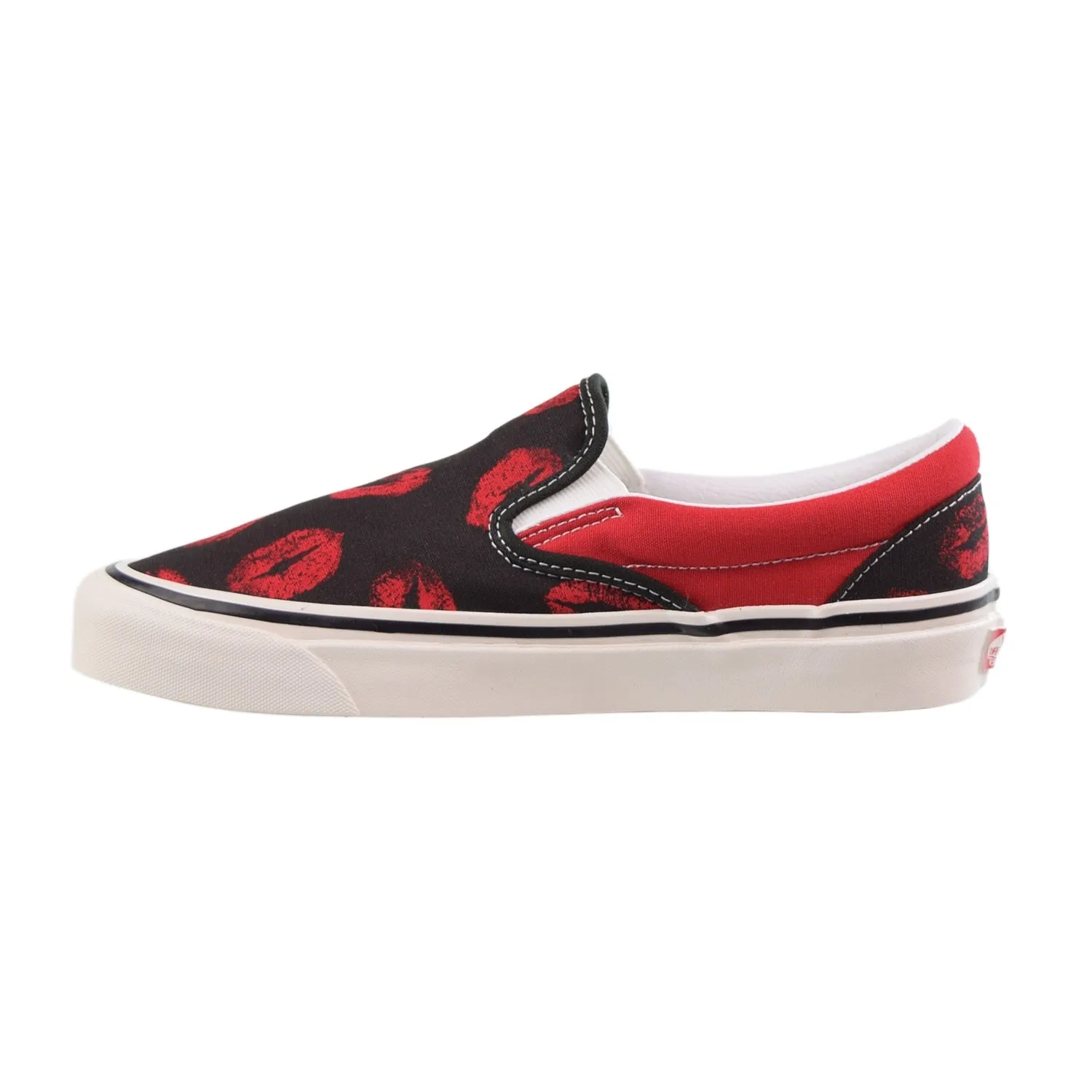 Vans Classic Slip-On 98 DX Anaheim Factory Men's Shoes Black-Red Hot Lips