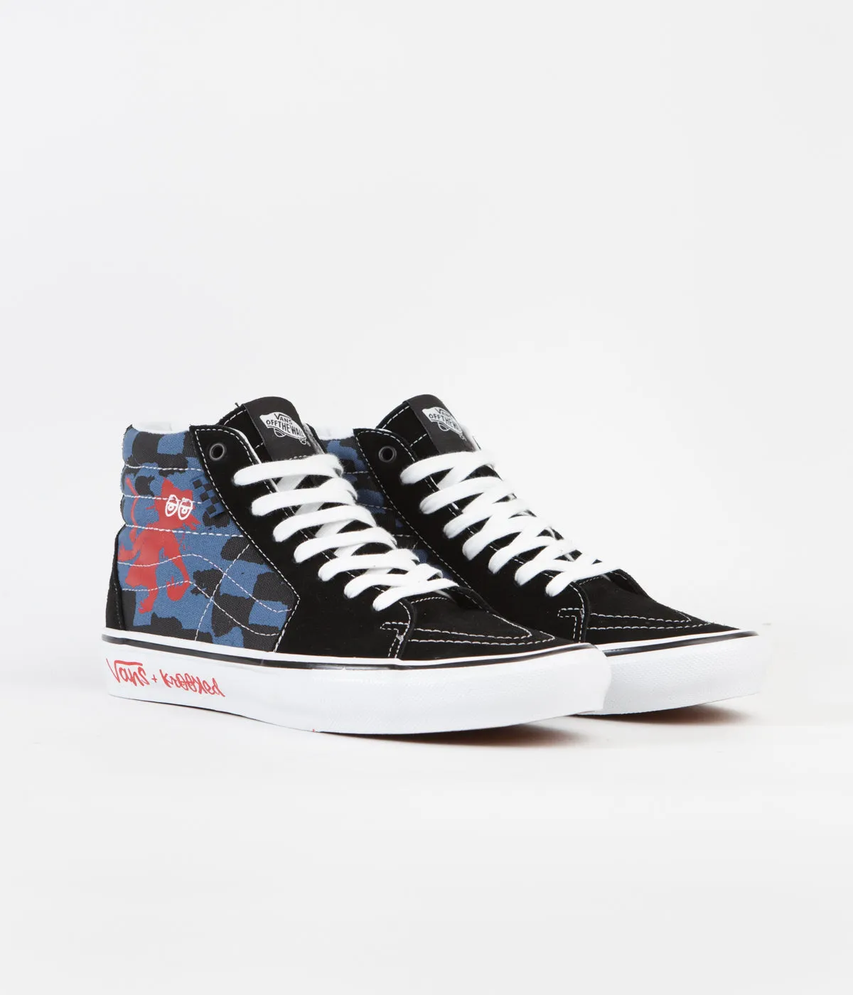 Vans Skate SK8-Hi Shoes - (Krooked By Natas For Ray) Blue