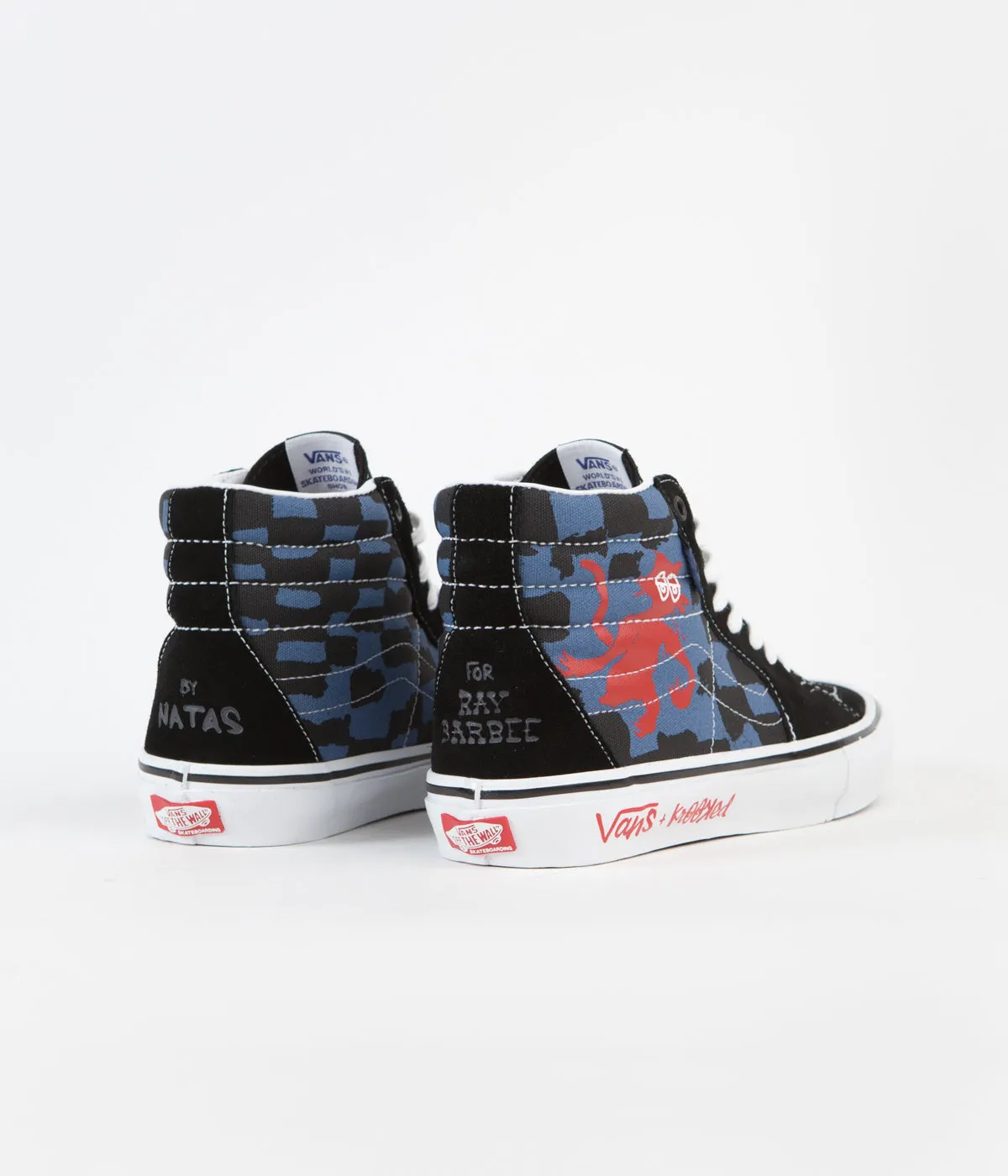 Vans Skate SK8-Hi Shoes - (Krooked By Natas For Ray) Blue
