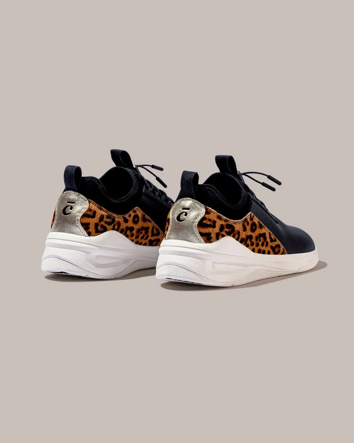 Women's Classic LX - Black / White Leopard