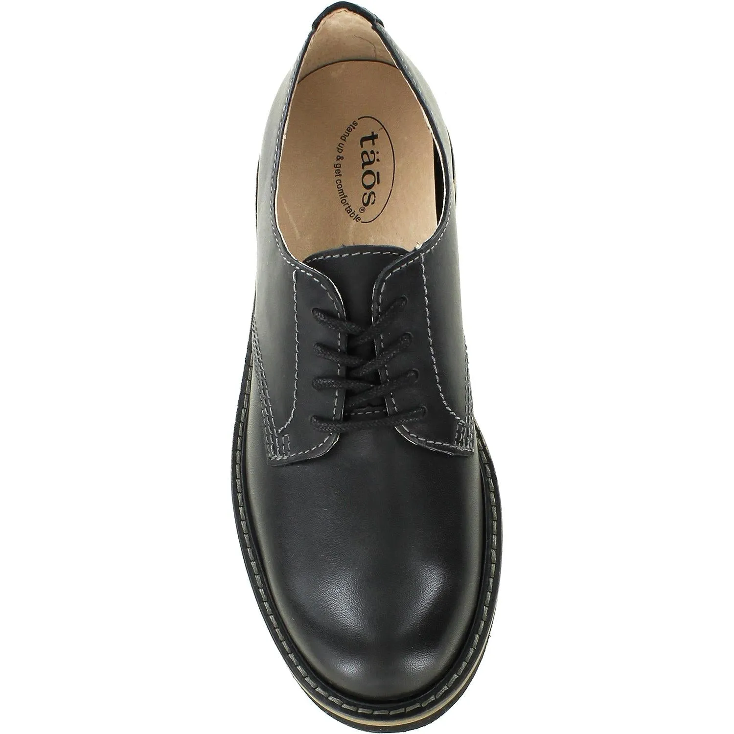 Women's Taos Work It Black Smooth Leather