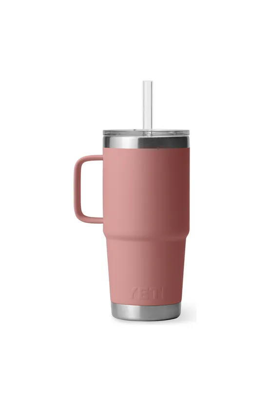 Yeti Rambler 25oz Straw Mug 2.0 Sandstone Pink